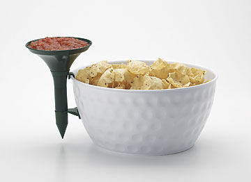 GOLF BALL CHIP AND DIP BOWL